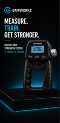 Digital Grip Strength Tester – 265lbs/120kg USB Hand Dynamometer with LCD Screen