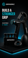 Adjustable Finger & Forearm Strengthening Kit – 5-100kg Resistance Hand Gripper Set