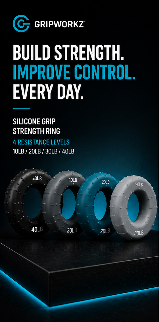 Silicone Grip Strength Ring – Professional Hand & Forearm Trainer
